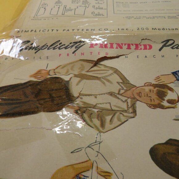 Simplicity 2543 sewing pattern Boys size 10 Shirt (complete) - Picture 8 of 11